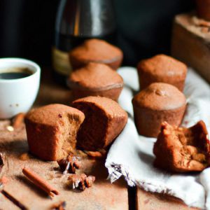 muffinki kawowe z chałwą