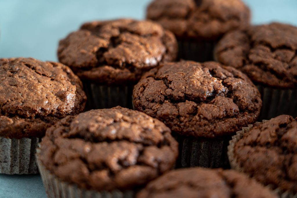 muffiny czekoladowe bez jajek