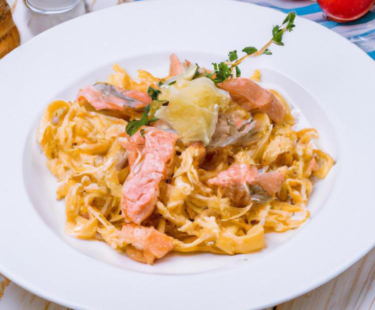 pasta z łososia